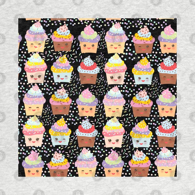 Seamless pattern Cupcake by EkaterinaP